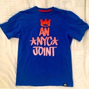 Nike Royal Blue Tee with Bold Orange Design